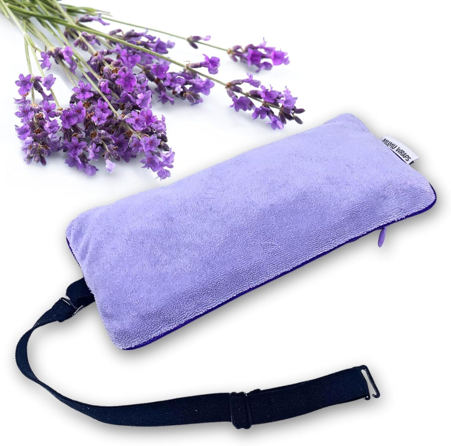 Mumu Wraps Lavender Aromatherapy Weighted Eye Pillow - Ideal for Sleeping, Yoga, and Meditation - Includes Extra Cover - Perfect Self-Care and Relaxation Gift for Women and Moms