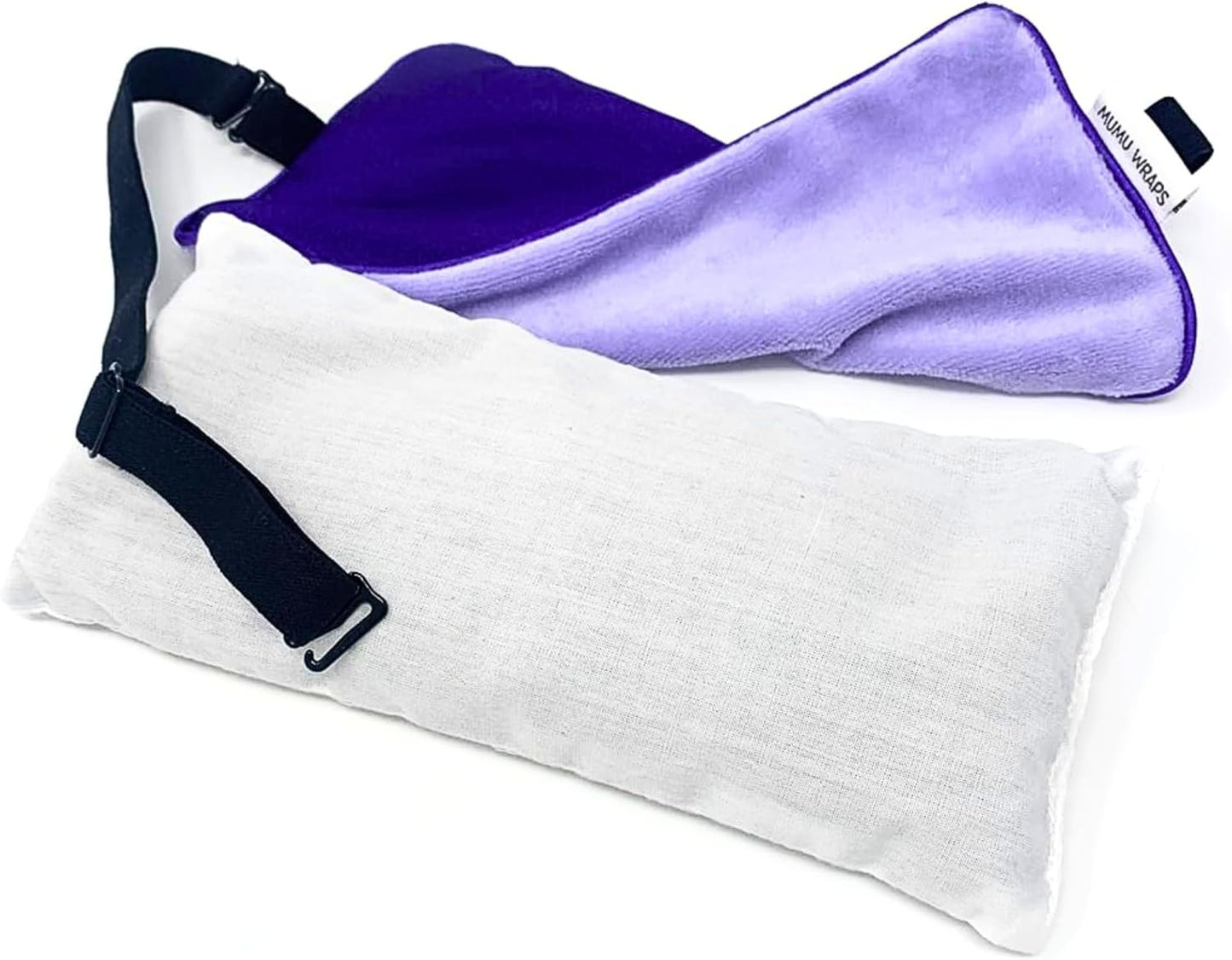 Mumu Wraps Lavender Aromatherapy Weighted Eye Pillow - Ideal for Sleeping, Yoga, and Meditation - Includes Extra Cover - Perfect Self-Care and Relaxation Gift for Women and Moms