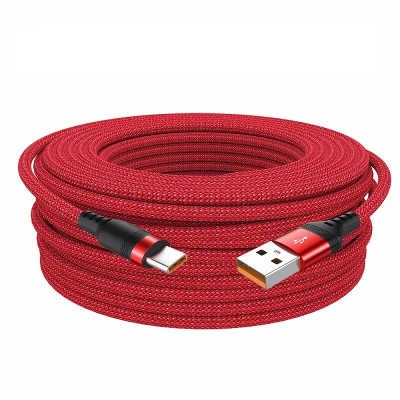 Extended 5-Meter Type-C USB Android 5A Super- Charging Cable Suitable for Huawei, Xiaomi, Vivo, and Leeco Phone Data Cable