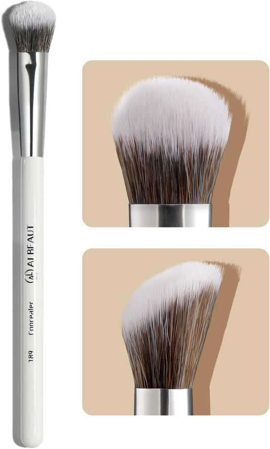 Concealer Brush, Angled Brightening Concealer Makeup Brush under Eye Blending Brush Kitten Paw (189 Concealer)